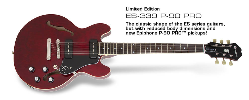 Epiphone - ES-339 P90 Pro - Wine Red