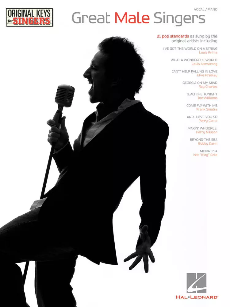 Great Male Singers: Original Keys For Singers - Vocal/Piano - Book