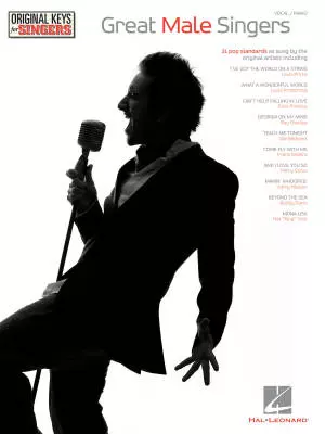 Great Male Singers: Original Keys For Singers - Vocal/Piano - Book