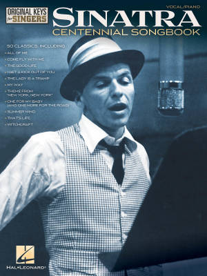 Frank Sinatra  Centennial Songbook: Original Keys For Singers - Vocal/Piano - Book