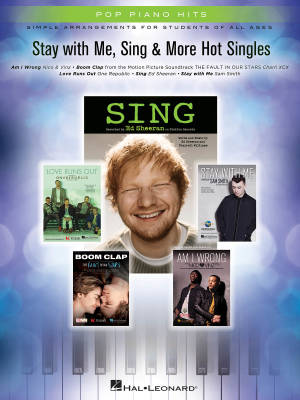 Hal Leonard - Stay with Me, Sing & More Hot Singles - Piano - Livre