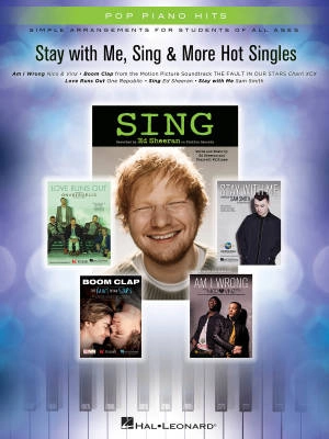 Hal Leonard - Stay with Me, Sing & More Hot Singles - Piano - Book