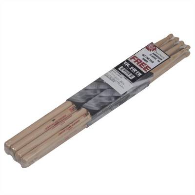 American Classic Hickory 5A Drumsticks - 3 Pair 5A + 1 Pair 5ABRL Free