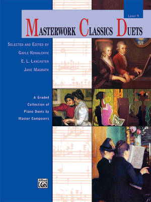 Alfred Publishing - Masterwork Classics Duets, Level 9 - Early Advanced Piano (1 Piano, 4 Hands) - Book