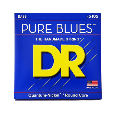 DR Strings - Cordes de basse lectrique Pure Blues - Moyenne 45-105