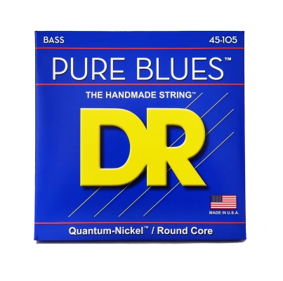 DR Strings - Pure Blues Electric Bass Strings - Medium 45-105