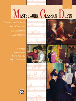 Alfred Publishing - Masterwork Classics Duets, Level 7 - Late Intermediate Piano (1 Piano, 4 Hands) - Book