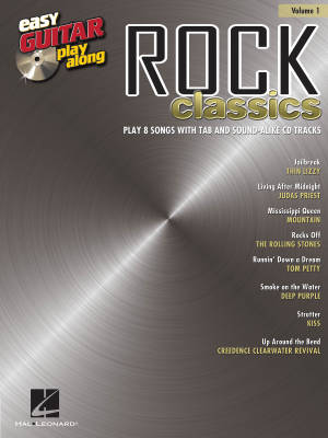 Rock Classics: Easy Guitar Play-Along Volume 1 - Book/CD