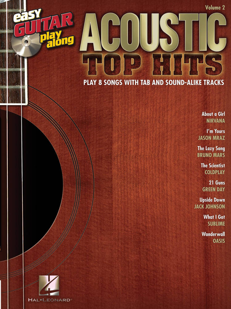 Acoustic Top Hits: Easy Guitar Play-Along Volume 2 - Book/CD