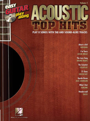 Hal Leonard - Acoustic Top Hits: Easy Guitar Play-Along Volume 2 - Book/CD