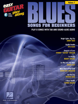 Blues Songs for Beginners: Easy Guitar Play-Along Volume 7 - Book/Audio Online