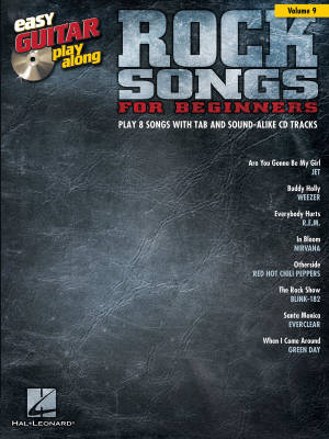 Rock Songs for Beginners: Easy Guitar Play-Along Volume 9 - Book/CD