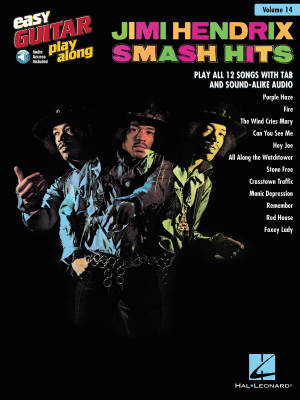 Jimi Hendrix - Smash Hits: Easy Guitar Play-Along Volume 14 - Book/Audio Online