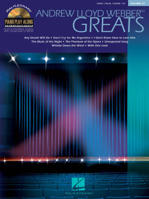 Hal Leonard - Andrew Lloyd Webber Greats: Piano Play-Along Volume 27 - Piano/Vocal/Guitar - Book/CD
