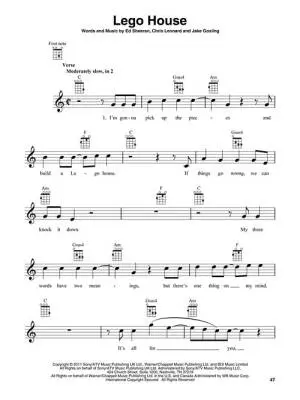 Ed Sheeran for Ukulele - Book