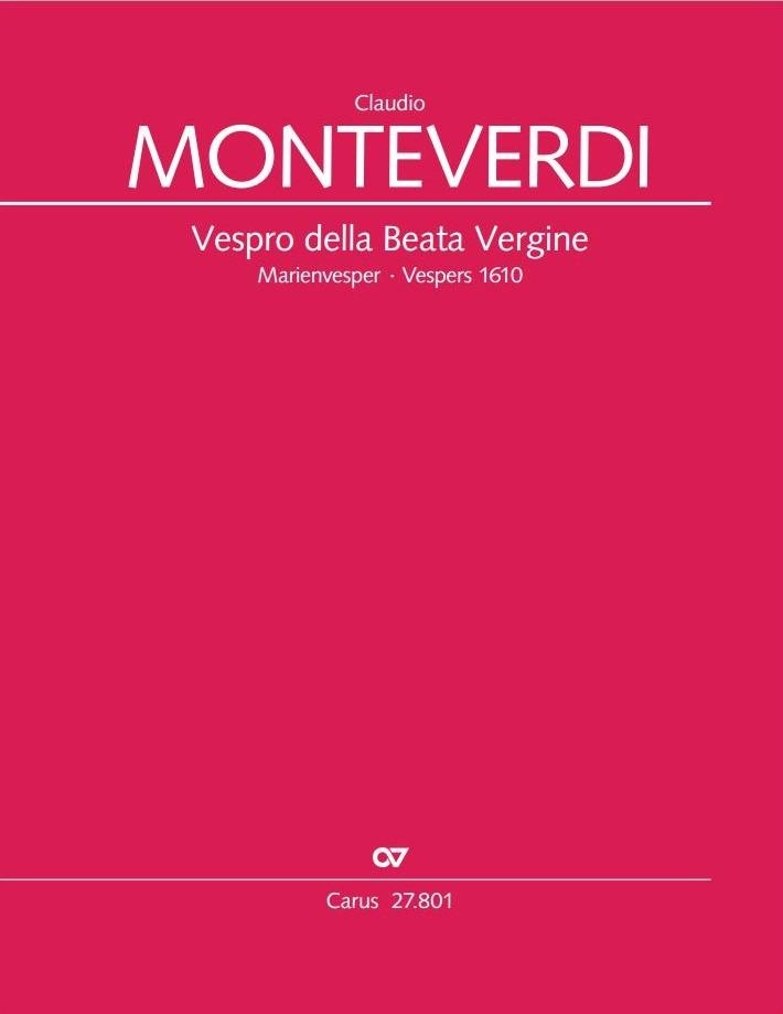 Vespro della Beata Vergine - Monteverdi - SATB - Full Score