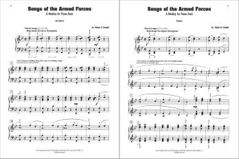 Songs of the Armed Forces (A Medley for Piano Duet) - Vandall - Piano (1 Piano, 4 Hands)