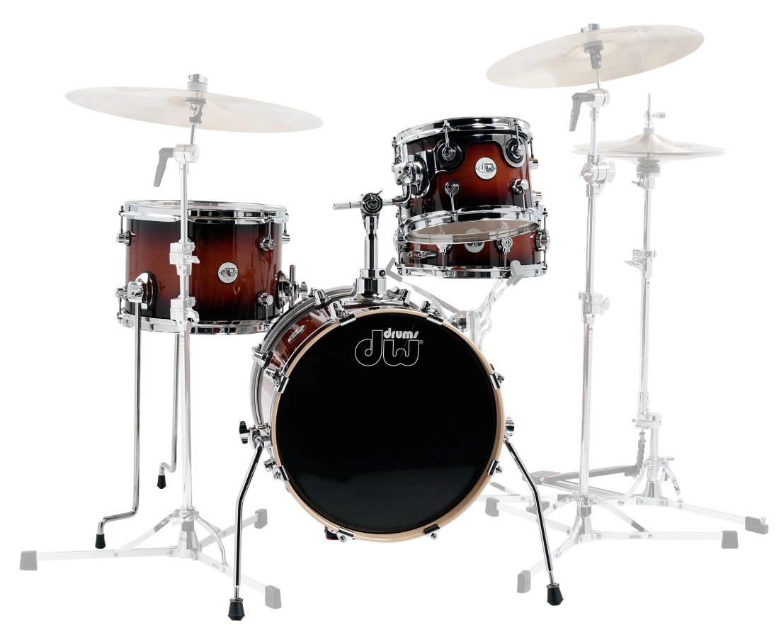 Design Series Mini-Pro 4-Piece Shell Pack (16,10,13,SD) - Tobacco Burst