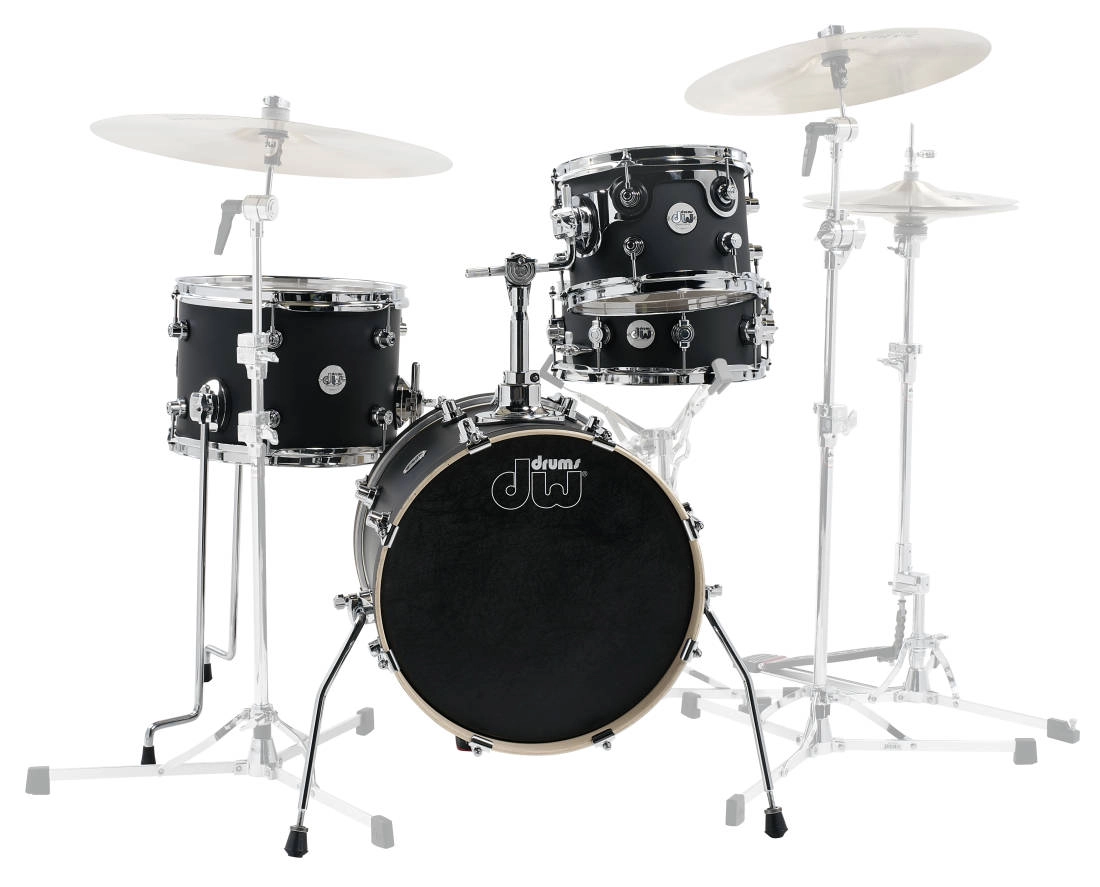 Design Series Mini-Pro 4-Piece Shell Pack (16,10,13,SD) - Black Satin