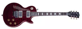 Alex Lifeson \'\'R40 Tour\'\' Quilt-Top Les Paul Axcess - Ruby Red