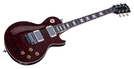 Alex Lifeson \'\'R40 Tour\'\' Quilt-Top Les Paul Axcess - Ruby Red