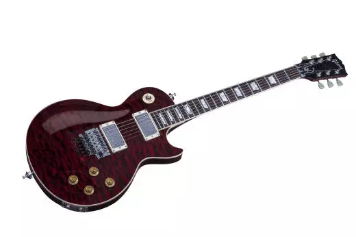 Alex Lifeson SIGNED \'\'R40 Tour\'\' Quilt-Top Les Paul Axcess