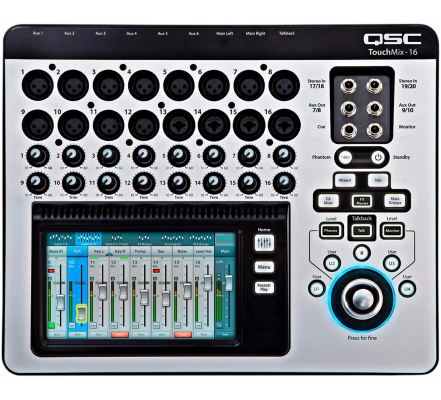 QSC - TouchMix-16 Compact Digital Mixer with Touchscreen