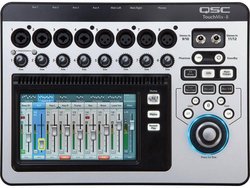 TouchMix-8 Compact Digital Mixer with Touchscreen