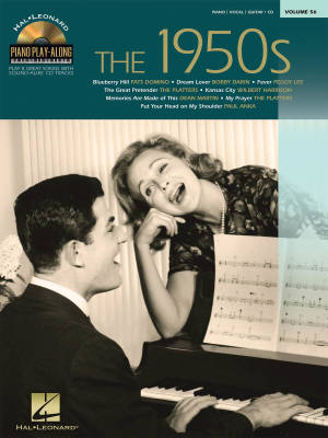 Hal Leonard - The 1950s: Piano Play-Along Volume 56 - Piano/Vocal/Guitar - Book/CD