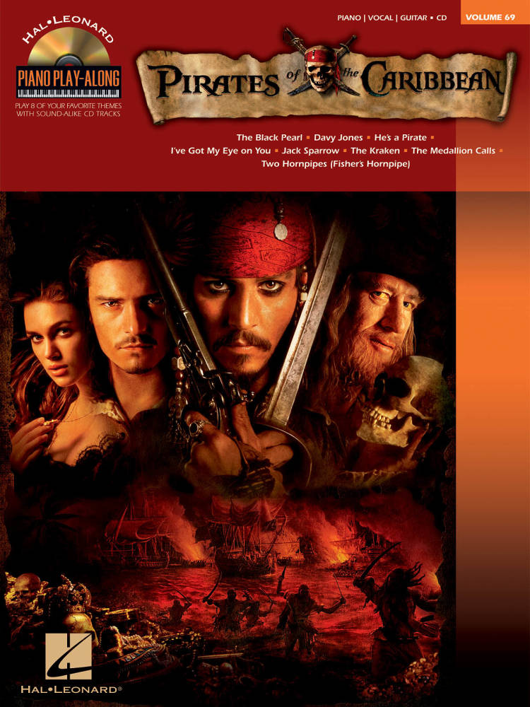Pirates of the Caribbean: Piano Play-Along Volume 69 - Zimmer - Piano/Vocal/Guitar - Book/CD