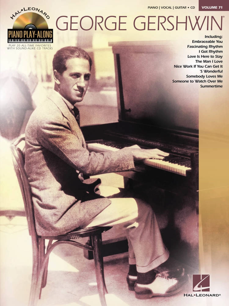 George Gershwin: Piano Play-Along Volume 71 - Piano/Vocal/Guitar - Book/CD