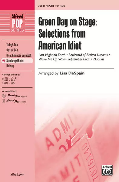 Green Day on Stage: Selections from American Idiot - DeSpain - SATB