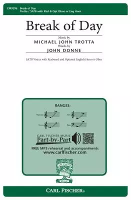 Break Of Day - Donne/Trotta - SATB