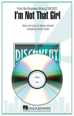Hal Leonard - Im Not That Girl (from Wicked) - Schwartz/Snyder - VoiceTrax CD