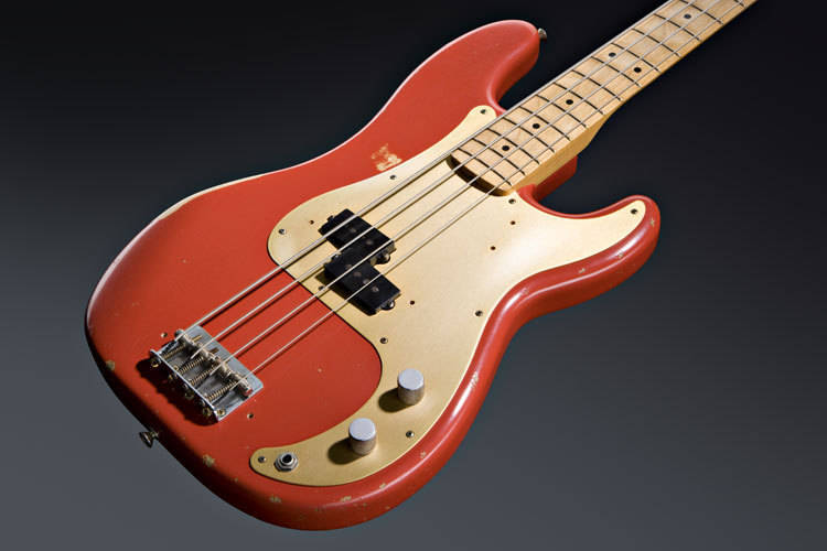 fender precision road worn fiesta red