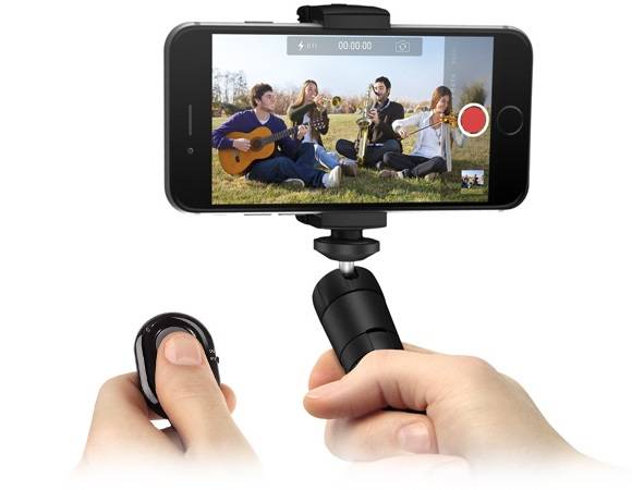 Multifunction Smartphone Video Stand w/Bluetooth Shutter