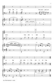 All for the Best (from Godspell) - Schwartz/Huff - SATB