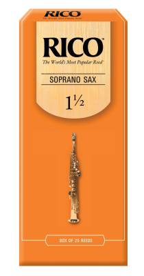 Soprano Sax Reeds, Strength 1.5, 25-pack