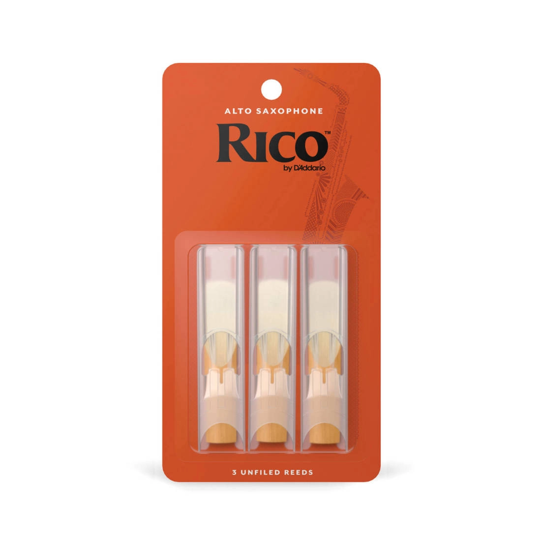 Alto Sax Reeds, Strength 2.5, 3-pack