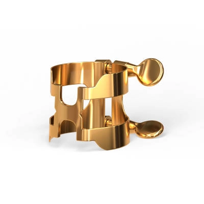 H-Ligature & Cap, Baritone Sax, Gold-plated (fits Graftonite mouthpieces)