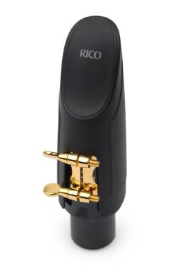 H-Ligature & Cap, Tenor Sax for Hard Rubber Mouthpieces, Gold-plated