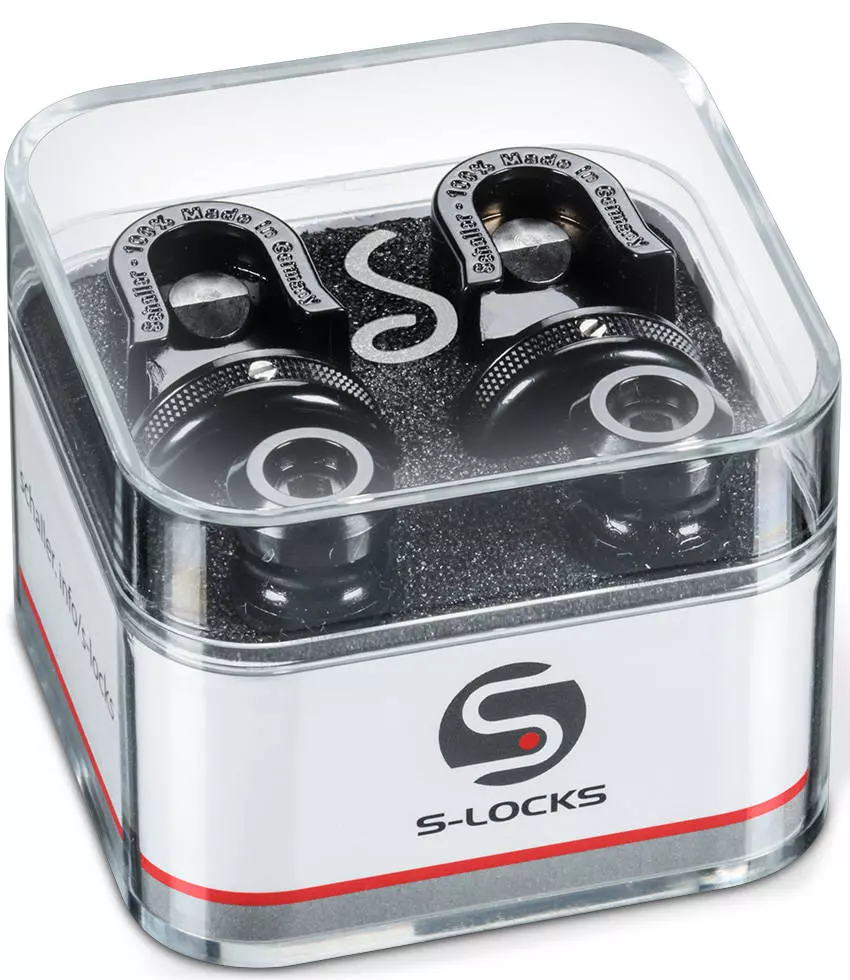 S-Lock Strap Locks - Black Chrome