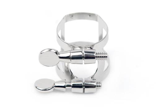 Ligature & Cap, Tenor Sax for Hard Rubber Mouthpieces, Nickel Plated