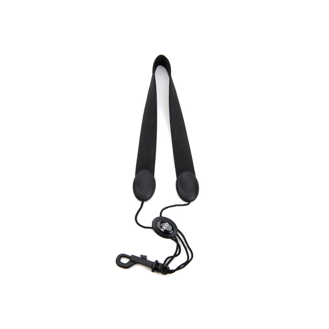 Saxophone Strap, Soprano/Alto, Black Nylon, Snap Hook