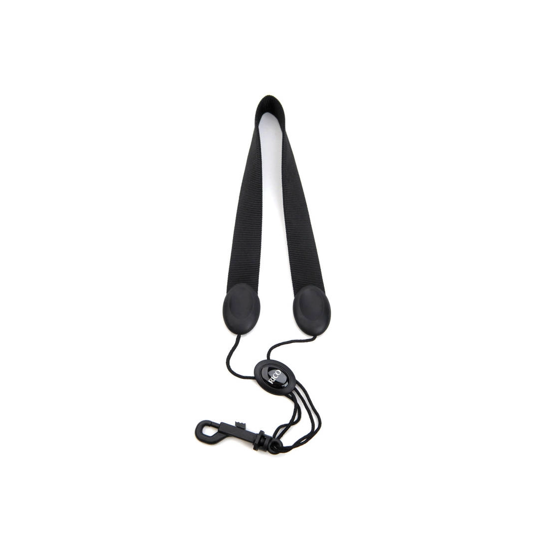 Saxophone Strap, Tenor/Baritone, Black Nylon, Snap Hook