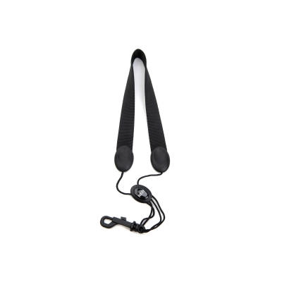 RICO by DAddario - Saxophone Strap, Tenor/Baritone, Black Nylon, Snap Hook