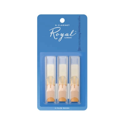 Royal by DAddario - Bb Clarinet Reeds, Strength 3.0, 3-pack