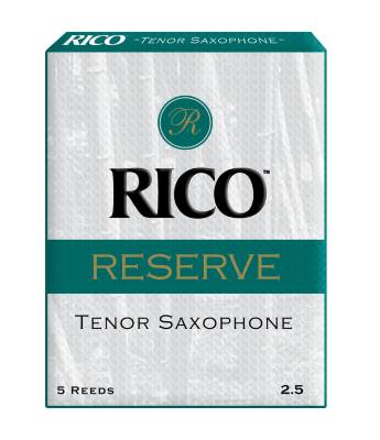 Rico Reserve Tenor Sax Reeds, Strength 2.5, 5-pack