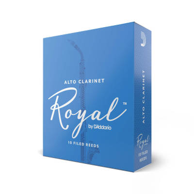 Royal by DAddario - Alto Clarinet Reeds, Strength 2.5, 10-pack