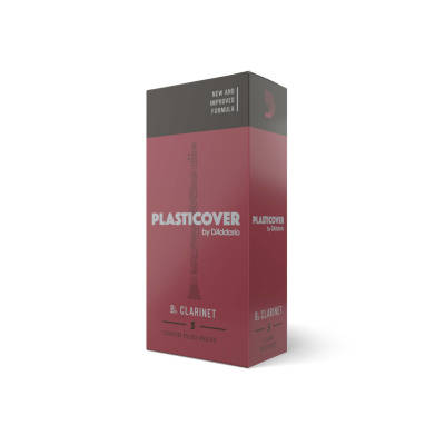 Plasticover - Bb Clarinet Reeds, Strength 1.5, 5-pack